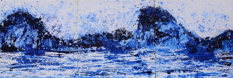 Tác phẩm Vịnh Hạ Long của Xèo Chu. Ảnh: George Berges Gallery