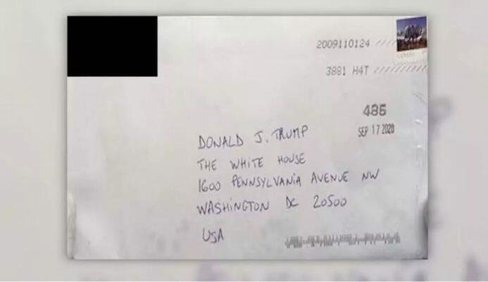 bức thư chứa chất kịch độc được gửi cho tổng thống Donald Trump