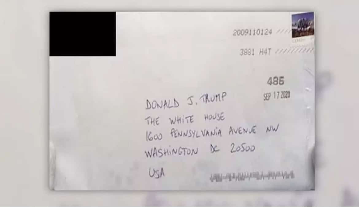 bức thư chứa chất kịch độc được gửi cho tổng thống Donald Trump