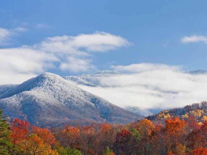 núi Smoky, Tennessee vào mùa thu
