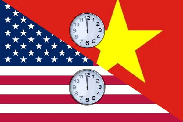 Múi giờ Mỹ và Việt Nam cách nhau bao nhiêu tiếng